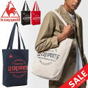 トートバッグ ルコック le coq sportif キャンバス コットンバッグ カジュアルバッグ B4サイズ対応 ロゴ シンプル かばん 鞄/QMANJA31