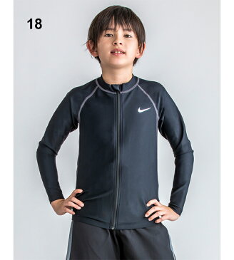 キッズ ラッシュガード 長袖 水着 ジュニア スイムウェア 男の子/ナイキ NIKE 子供用 120-170サイズ UVカット 紫外線対策 水泳 スイミング プール レジャー 海水浴/1981916【返品不可】