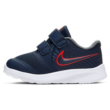 キッズ スニーカー ベビー シューズ 男の子 女の子 子供靴/ナイキ NIKE スターランナー2 TDV/12-16cm ネイビー インファント 幼園児 ベルクロ 運動靴 くつ/AT1803-405