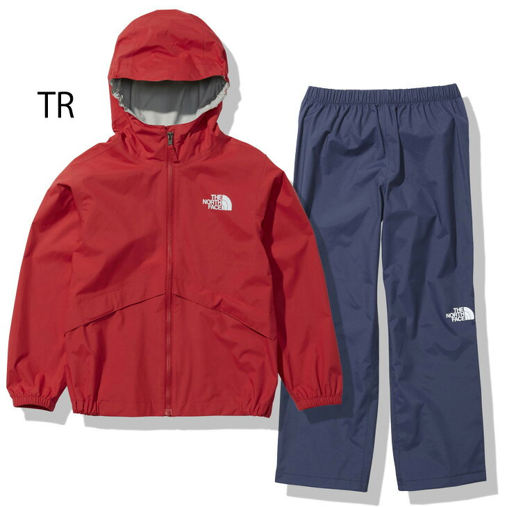 送料無料 キッズ レインウェア レインスーツ ジュニア 子供用 130-150cm/ノースフェイス THE NORTH FACE/アウトドアウェア 防水 ジャケット パンツ 上下セット 子ども 雨具 普段使い 合羽/NPJ12112