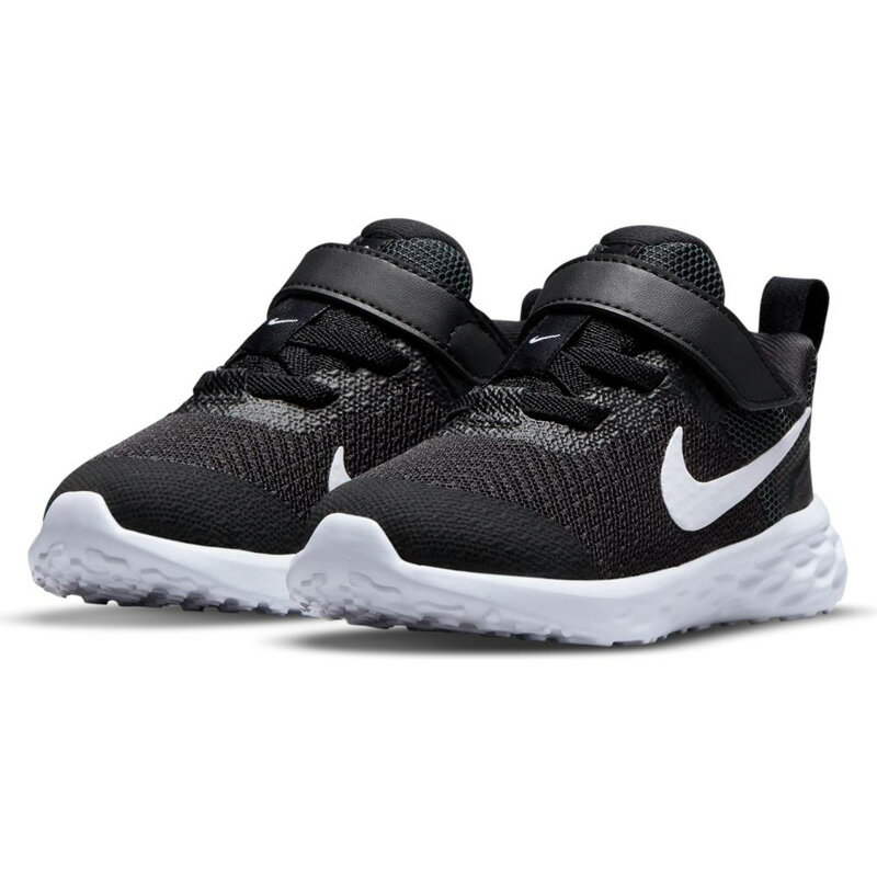 送料無料 ベビー スニーカー キッズシューズ 12-16.0cm 子供靴/ナイキ NIKE レボリューション 6 NN TDV/男の子 女の子 スポーツカジュアル 幼児 黒 ブラック 運動靴 くつ/DD1094-003のサムネイル
