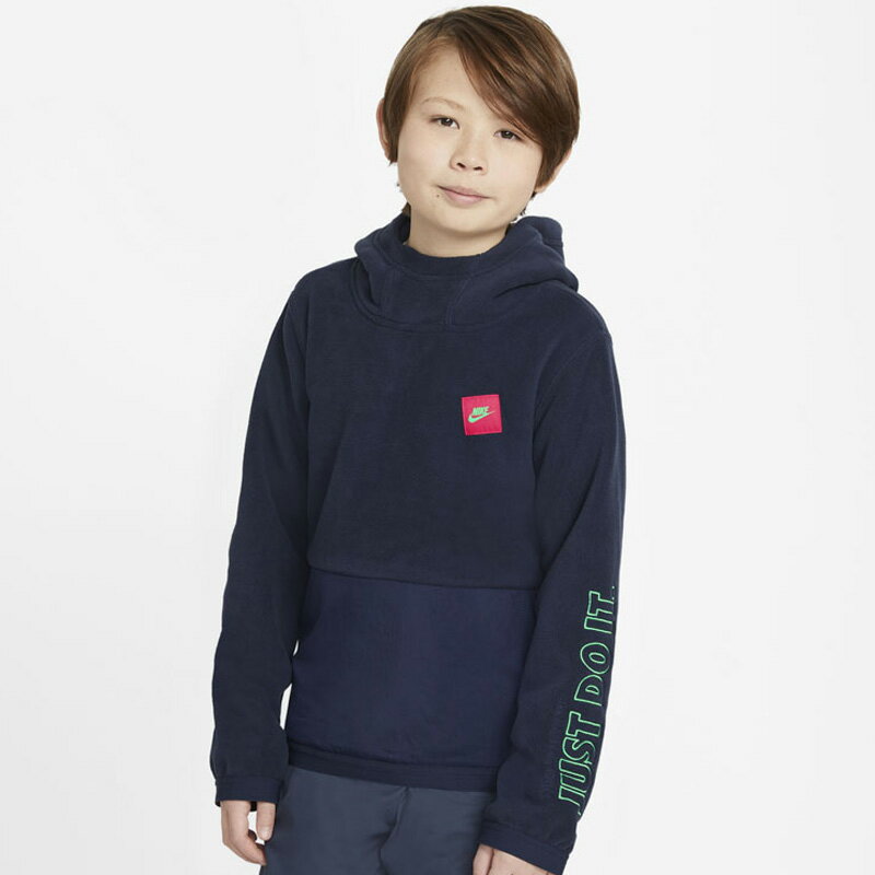 ジュニア スウェット 上下セット キッズ 130-160cm 子供服/ナイキ NIKE YTH NSW JDI プルオーバーパーカー パンツ 上下組/保温 フリース スポーツウェア 子ども 紺色 セットアップ/DJ5510-DD8659-451