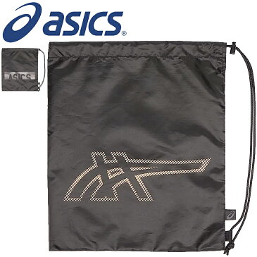 ジムサック ナップザック バッグ アシックス asics グラフィックライトサックM スポーツバッグ W34×H40cm ブラック 黒 鞄/3033B549