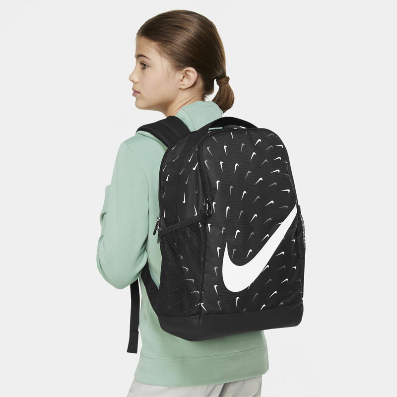 キッズ リュックサック 子ども用 鞄/ナイキ NIKE YTH ブラジリア バックパック AOP/デイパック スポーツカジュアル 男の子 女の子 子供 おしゃれ 通学 小学生 かばん/DM1887-010