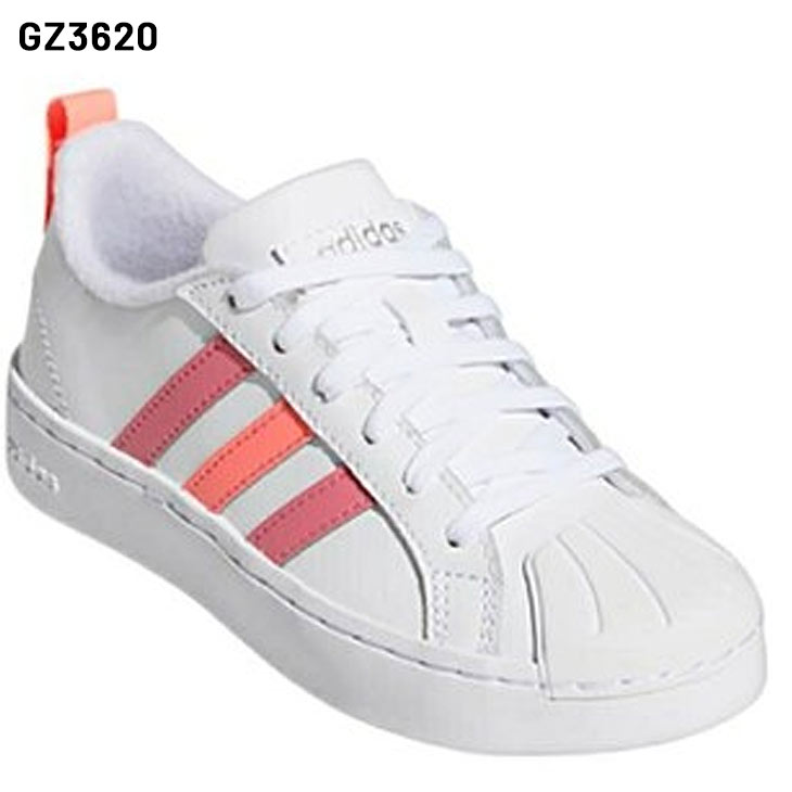 送料無料 キッズ スニーカー ジュニアシューズ 子供靴 ひも靴/アディダス adidas STREETCHECK K 20.0-25.0cm/子ども スポーティ カジュアル 男の子 女の子 ローカット 運動靴 小学生 普段履き くつ//LWE50-