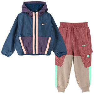 送料無料 ウィンドブレーカー 上下 キッズ 130-160cm 子供服/ナイキ NIKE YTH ジャケット パンツ セットアップ/スポーツウェア ジュニア 上下組 子ども アウトドア カジュアル/DQ8744-DQ8741-460