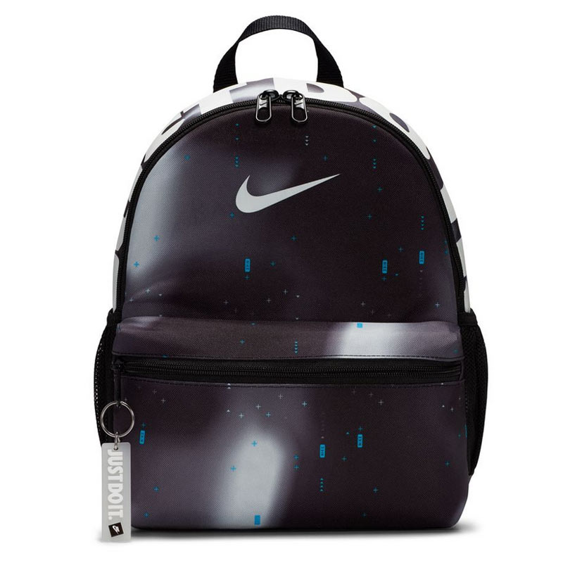 リュックサック キッズ 子ども用 バッグ/ナイキ NIKE YTH ブラジリア JDI ミニ バックパック 約11L/スポーツ カジュアル 子ども デイパック 黒 ブラック/通園 通学 鞄 遠足 おでかけ 男の子 女の子 かばん/DR6095-010のサムネイル
