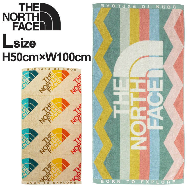 ノースフェイス 今治タオル THE NORTH FACE オーガニックコットン H50cm×W100cm 大判 日本製 抗菌防臭 プレゼント 贈り物 ギフト/マウンテンレインボータオル/NNB22222