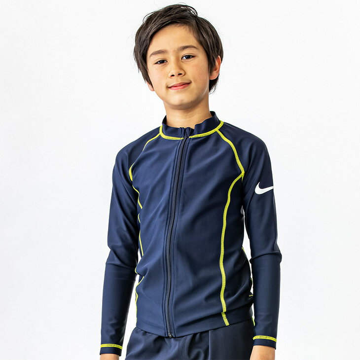 ナイキ キッズ ラッシュガード 長袖 ジュニア 男の子 NIKE SWIM スクール水着 子ども こども用 スイムウェア 120cm 130cm 140cm 150cm 160cm 170cm 男子 男児 子供 小学生 幼児 園児 ボーイズ …