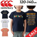 カンタベリー 半袖 Tシャツ キッズ 120-140cm 子供服 canterbury カジュアル スポーツ ウェア 子ども プリントT オーガニックコットン ラグビー トップス/RAJ33408