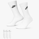 ナイキ NIKE 靴下 3足組 クルーソックス メンズ レディース スポーツソックス ソックス 3Pソックス 3足セット メンズソックス レディースソックス カジュアル 白 ホワイト ブランド スポーツアパレル スポーツウェア/DX5025-100(4)