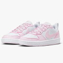 送料無料 ナイキ ジュニアシューズ スニーカー 運動靴 NIKE コート ボロー LOW リクラフト GS ローカット ひも靴 22.5-25.0cm 子供靴 ...