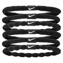 ナイキ ヘアゴム 6本パック NIKE フレックスヘアタイ 6PK スポーツ ブランド nike スポーツ アクセサリー ユニセックス ヘアアクセ 黒 ブラック...