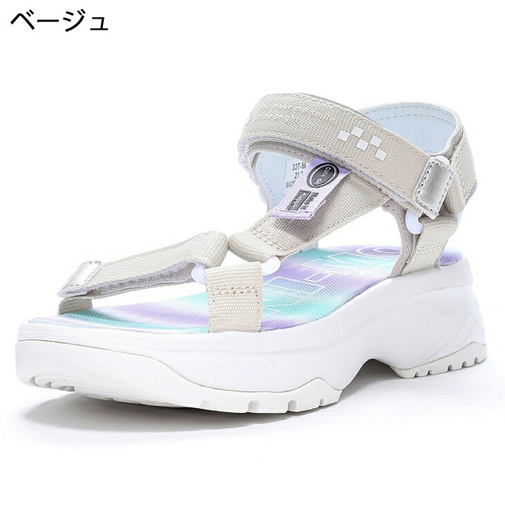 ムーンスター ニーモ ジュニア 厚底サンダル 女の子 20-24cm 2E 子供靴 moonstar n...
