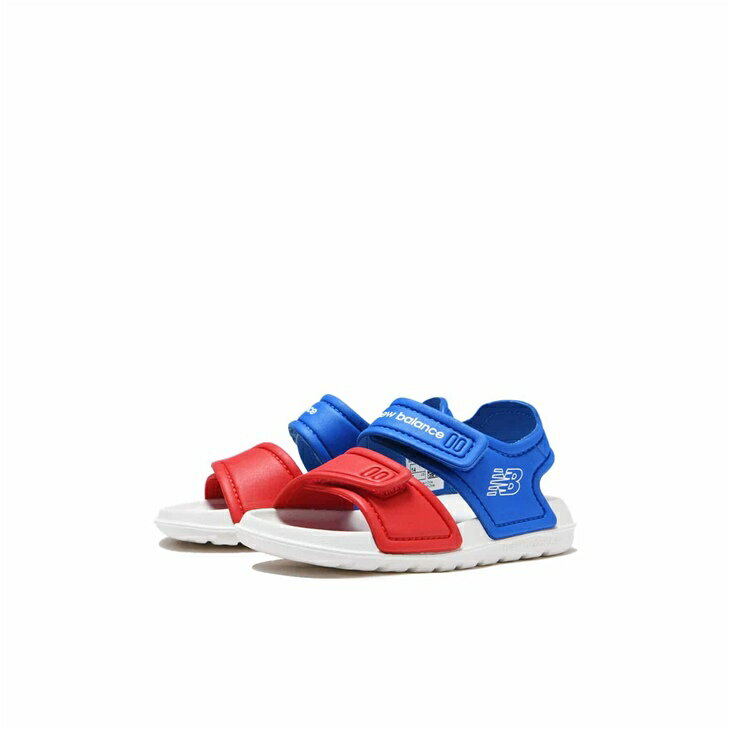 ニューバランス キッズ スポーツサンダル Newbalance SPSD v1 Sandal 子ども用 14cm 15cm 16cm ストラップサンダル 子供靴 サマーシューズ カジュアル スポーティ こども 男の子 女の子 夏 マジックテープ トリコロール 白/青/赤 ブランド くつ/SIFSPS-C1