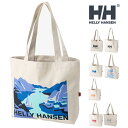 送料無料 ヘリーハンセン トートバッグ 横型 かばん ユニセックス HELLY HANSEN オーガニックコットンロゴトート Mサイズ 手提げ 肩掛け ショルダ...