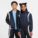 送料無料 ナイキ キッズ ウィンドブレーカー 140-160cm 子供服 NIKE YTH RPL クロスオーバー ジャケット 子ども アウター はっ水 スポーツウェア ウインドブレーカー スポーティ カジュアル 上着 ネイビー 紺色 ブランド nike アパレル/FZ5233-451