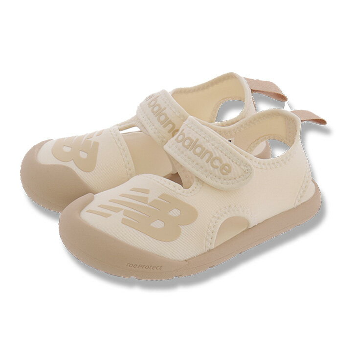 楽天APWORLD　KIDS送料無料 ニューバランス ジュニアサンダル 子供靴 Newbalance クルーザー サンダル 17-23cm 子ども用 サマーシューズ 夏 靴 キッズサンダル こども 男の子 女の子 スポーツサンダル カジュアル ベージュ系 普段履き 水遊び ブランド くつ/SYCRSR-A1