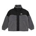 送料無料 ニューバランス キッズ ジュニア Newbalance シューパッチ ボアジャケット 130-160cm 子供服 長袖 秋冬 アウター 保温 モコモコ 上着 あたたかい 子ども用 男の子 女の子 スポーツ ブランド カジュアルウェア キッズウエア 服 キッズファッション/ABJ55566-BK