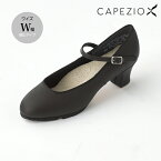 CAPEZIO カペジオ ヒールタップシューズ 送料無料 W幅 タップダンス ダンスシューズ 子供・女性サイズ中心 豊富なサイズ展開 ブラック