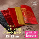 【 7/30限定★5%OFF クーポン 配布】NAWA 日本製 ScrapSET はぎれ5枚セット(ベロア・ラメ・衣装生地) 生地売り 15×15cm レオター...