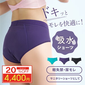 【20%OFF楽天 Fashion THE SALE 限定】NAWA 日本製 送料無料 吸水ショーツ サニタリー ナプキン一体型 吸収 ナプキン不要 深ばき 生理用 パンツ 冷え対策 消臭 生理用ショーツ 尿もれ 防災 備蓄 災害 S/M/L/LL/3L 加圧時最大吸水量55ml ダンスやバレエ