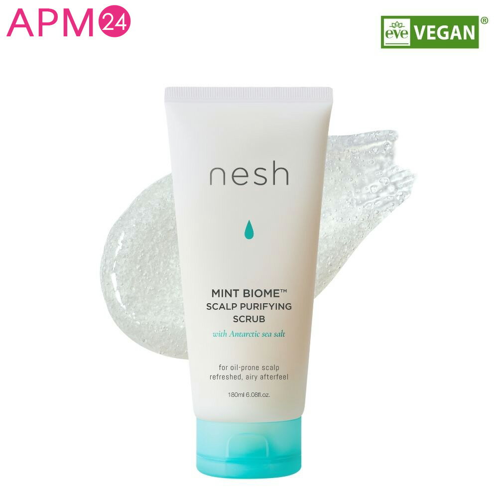 頭皮スクラブ nesh ミント ヘアスクラブ【頭皮クレンジング】 180ml [ 頭皮用スクラブ 塩 ミント ソルト スクラブ ヘアー スカルプ ヘアスクラブ 頭皮ケア 乾燥 保湿 ホワイトフラワー 韓国コスメ ネッシュ apm24 母の日 父の日 誕生日 ]