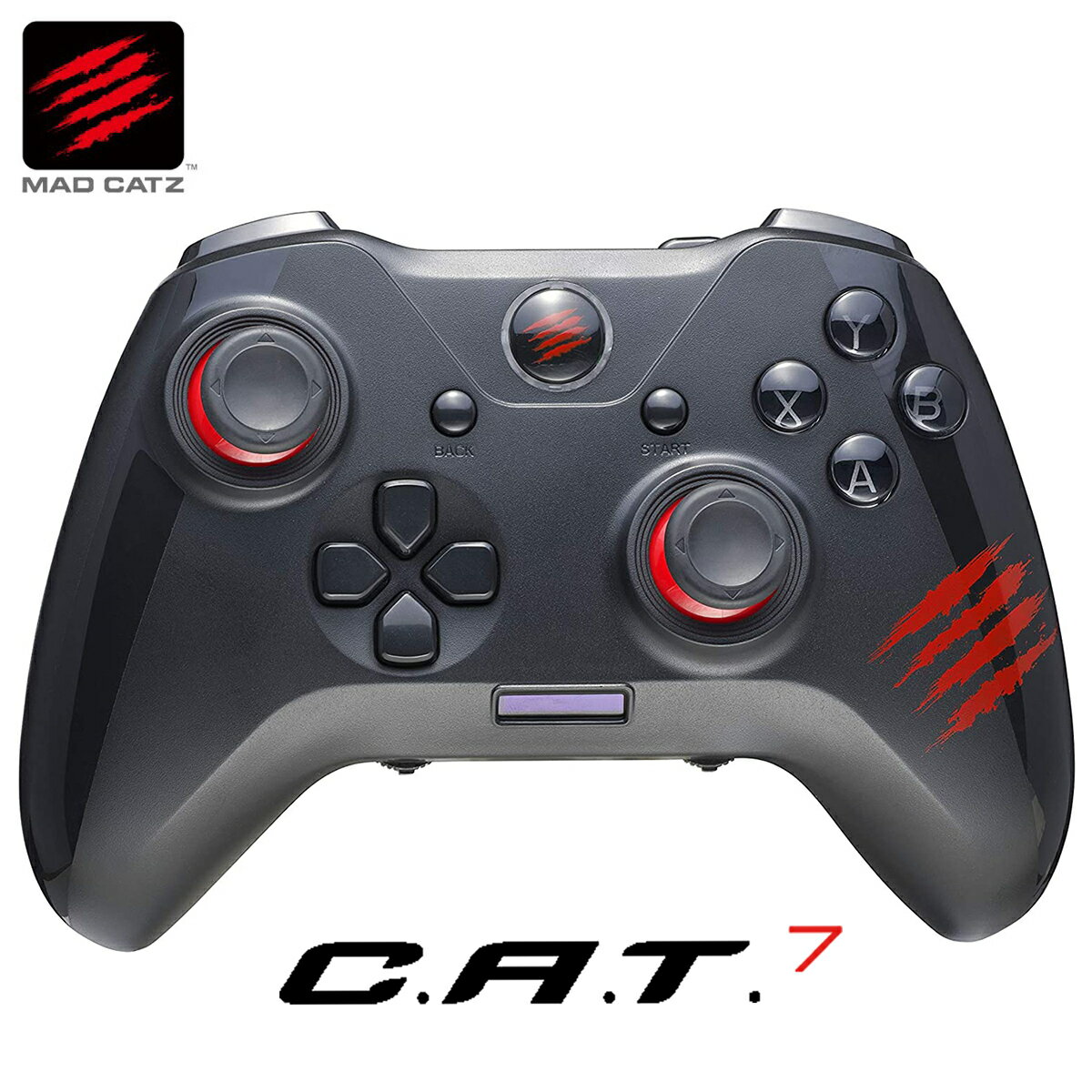 Mad Catz C.A.T. 7 ߥ󥰥ѥå ѥå ȥ顼 祤ѥå GCPCCAINBL000-0J MADCATZ ޥåɥå (R)