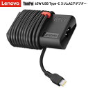 Lenovo 4X20V24677 ThinkPad 65W USB Type-C スリム ACアダプター ケーブルマネージメント PD3.0 軽量 200g 純正 レノボ (06)