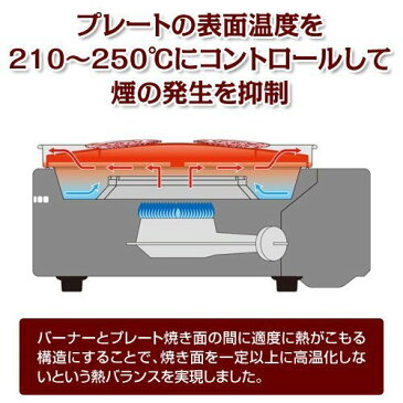 イワタニ やきまる CB-SLG-1 スモークレス焼肉グリル 煙が出ない 焼肉 サムギョプサル 鉄板焼き ホルモン焼き 一人焼肉 iwatani 岩谷産業 (F)