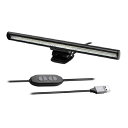 TRM-ML26 ディスプレイ用 LED バーライト 26cm ブラック USB接続 調色 3種類 電球色 昼光色 昼白色 / 調光 3段階 パソコン ノートパソコン PC モニター ディスプレイ ライト 照明 (06)