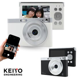 KEIYO AN-DC003 Wi-Fi デジタルカメラ Type-C 充電式 800万画素 オートフォーカス アプリ連動 軽量 持ち運び コンパクト カメラ デジカメ 写真 ホワイト ブラック 慶洋エンジニアリング (06)