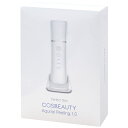 COSBEAUTY CB-035 Aqurial Peeling 1.0 アクアリルピーリング 美顔器 多機能 超音波 イオン IPX5 防水 ピーリング Wモイスト イオン導入 角質ケア ホワイト レッド プレゼント 女性 母の日 コスビューティー (06)