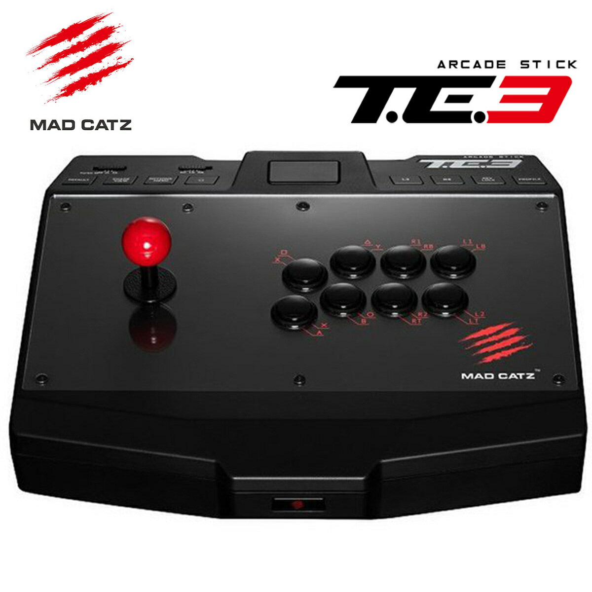 Mad Catz T.E.3 アーケード ファイトスティック ターボ＆ロック機能 タッチパッド搭載 アーケードスティック PC PS4 PS5 Xbox SWITCH アケコン ジョイスティック アーケードスティック 魚群 GyoGun MADCATZ マッドキャッツ GAPCCAINBL001-0J (10)