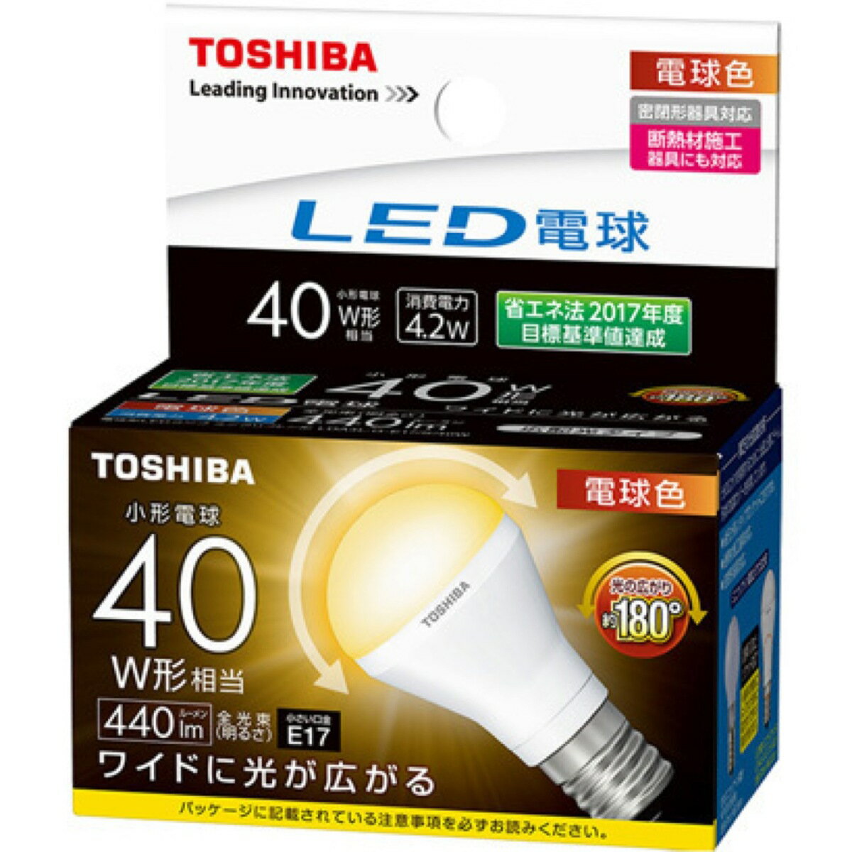 電球, LED電球  LDA4L-G-E17S40W LED 40W 40W LDA4L-G-E17S40W TOSHIBA (06)