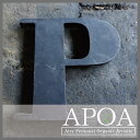 APOA≪ブロカント/文字/ P・ブラック≫イギリス製 看板 男前インテリア