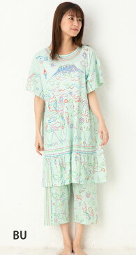 夏物ポイント20倍 ツモリチサトスリープパジャマ ルームウェア 部屋着強撚天竺 パネルptマウンテン チュニック丈 UDP414tsumori chisato SLEEP ナイティ