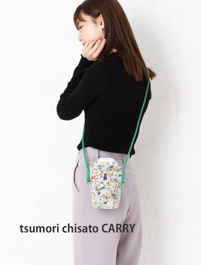 ツモリチサト スマホポシェット 森のどうぶつたち 57723ツモリチサト キャリー tsumori chisato CARRY