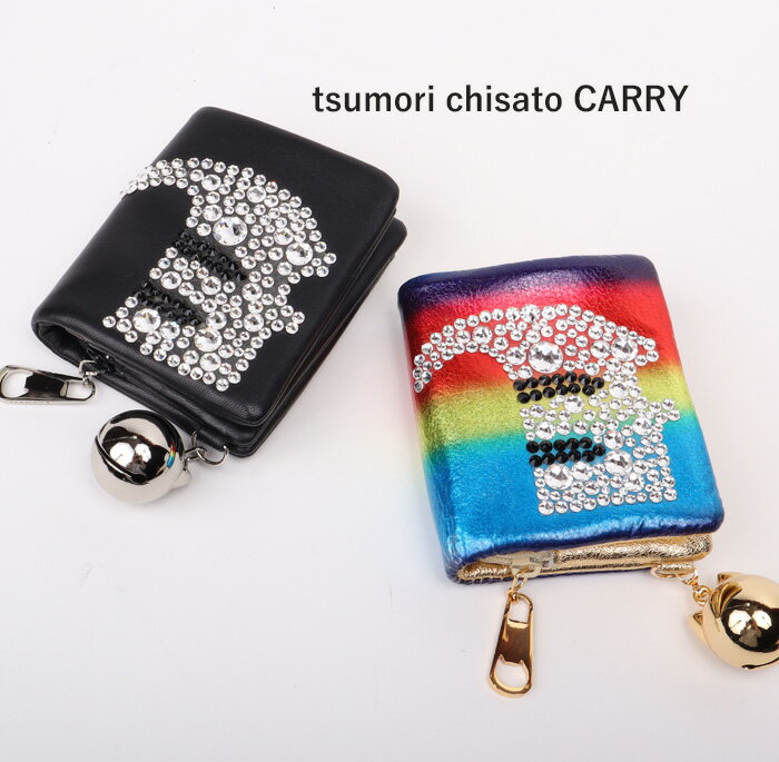 ツモリチサト 財布　サイフ キラネコ 二つ折りミニ財布 57331ツモリチサト キャリー【tsumori chisato CARRY】