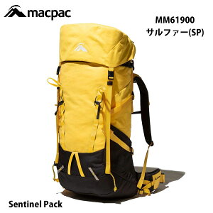 マックパック MM61900 (SP) サルファー センチネルパック macpac Sentinel Pack Sulfur 48～50L +8L S2　S3リュックサック バックパック アウトドア