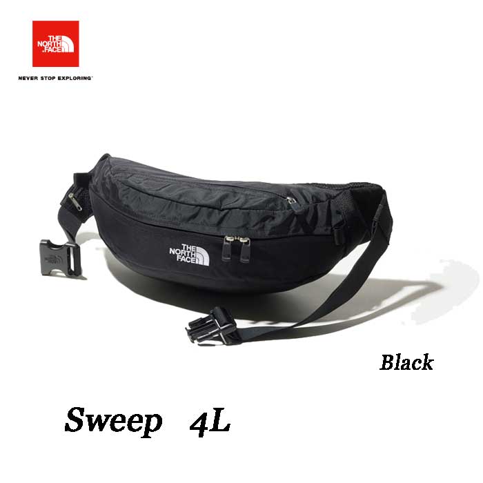 ザ ノースフェイス NM71904 K BLACK スウィープ ブラック ウエストバッグ The North Face Sweep 4L NM71904 (K)ブラック　BLACK　1点までのご購入数制限あります。他のご注文と同梱不可。2020年最新在庫