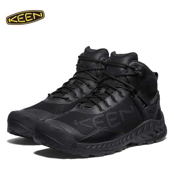 メンズ キーン 1027191 25cm ネクシス エヴォ ミッド ウォータープルーフ KEEN MENS NXIS EVO MID WP スニーカー アウトドア 防水 ハイキングシューズ Triple Black