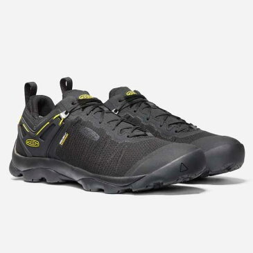 キーン 1021173 メンズ ヴェンチャラー 防水 ハイキングシューズ KEEN MENS VENTURE WP Black/KEEN Yellow