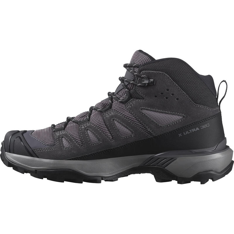 SALOMON X ULTRA 360 LEATHER MID GORE-TEX Women 4757110 Shark / Nine Iron / Cl...