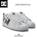 DCシューズ DM241023 WLK コートグラフィック SQ DC Shoes COURT GRAFFIK SQ スケートボード スケボー ストリート カジュアル メンズ レディース WLK WHITE/BLACK/BLACK