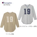 チャンピオン CK-Y414J スクールサイズ ガールズ ロングスリーブ ワンピース Champion L/S ONEPIECE DRESS オックスフォードグレー(070) ベージュ(780)