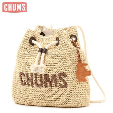 チャムス CH60-3259-B056 Lt.Brown ペーパーロープナックサック CHUMS Paper Tote Bag アウトドア バッグ デイパック リュック 夏バッグ ライトブラウン