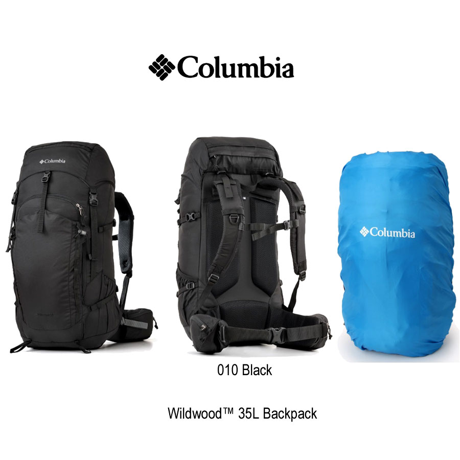 山域イメージ：富士山、高尾山、上高地、尾瀬など山小屋泊登山向け！ レインカバー付き コロンビア PU8656 ワイルドウッド35Lバックパック Columbia Wildwood™ 35L Backpack 背負い心地がより快適になった登山用定番バックパック 010 BLACK ブラックのサムネイル