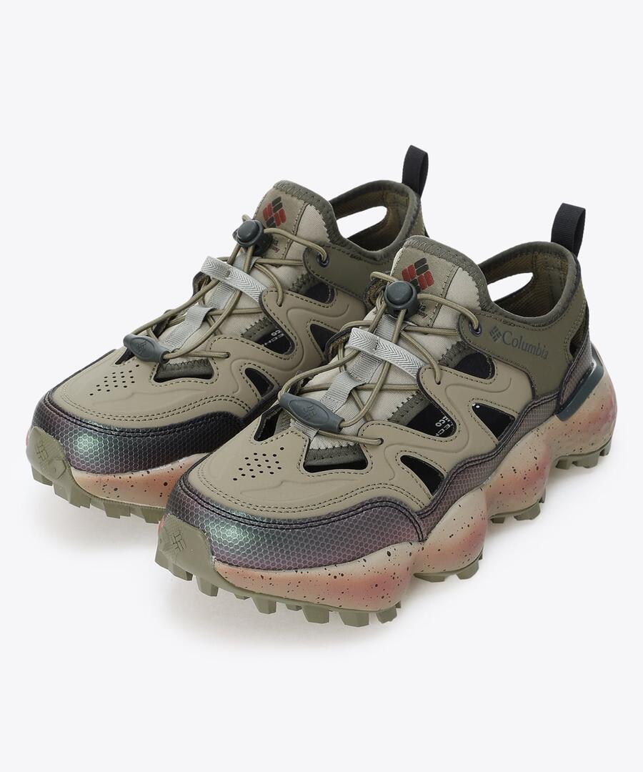 コロンビア YL7787 ウィメンズ スライブ リバイブ シャンダルColumbia Women THRIVE™ REVIVE SHANDAL 女性用 397 Stone Green Dark Moss一足で2度楽しむサンダル×スニーカーの女性モデル