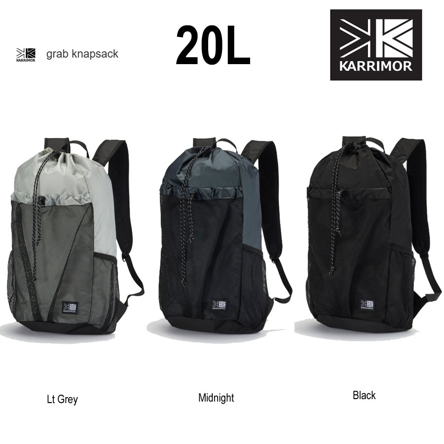 20%off�����ݥ������桡3/31 23:59�ޤǡ�����ޡ� 501277 ����� �ʥåץ��å� 20L Karrimor Grab Knapsack 20L Black (9000) Ltgrey Midnight